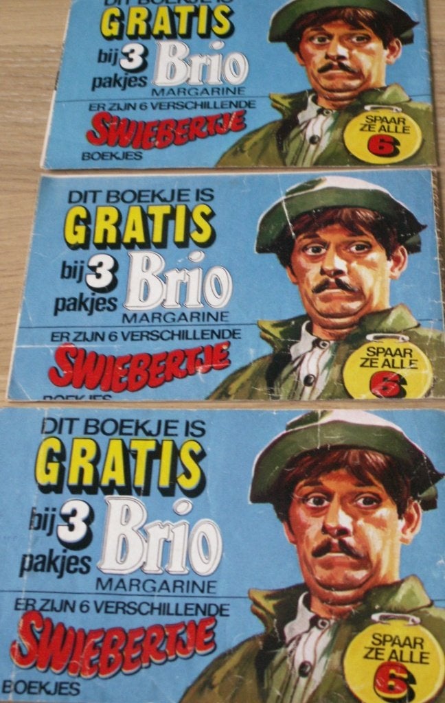 3 oude boekjes Swiebertje (Brio)en 1 oude facet puzzel, Ophalen of Verzenden