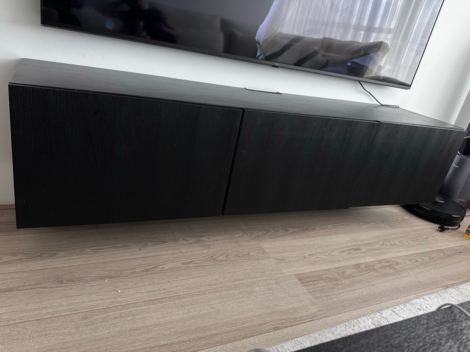 IKEA Besta tv meubel 180x42x38 zwart, Ophalen, Overige materialen, 150 tot 200 cm, Zo goed als nieuw