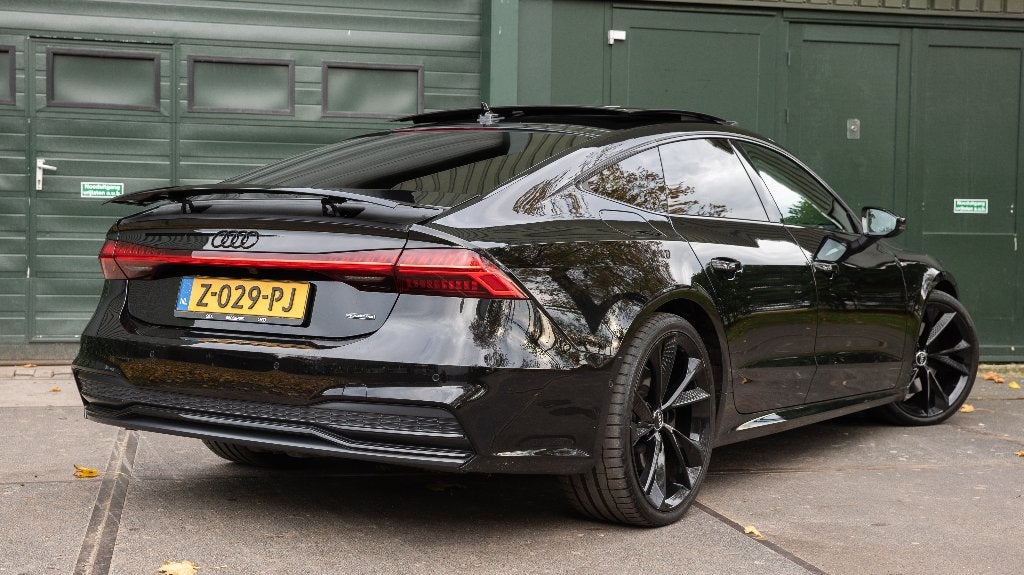 Audi A7 Sportback 50 TFSI e quattro S tronic | pano black, Auto's, Zwart, Zwart, Vierwielaandrijving, 129 €/maand