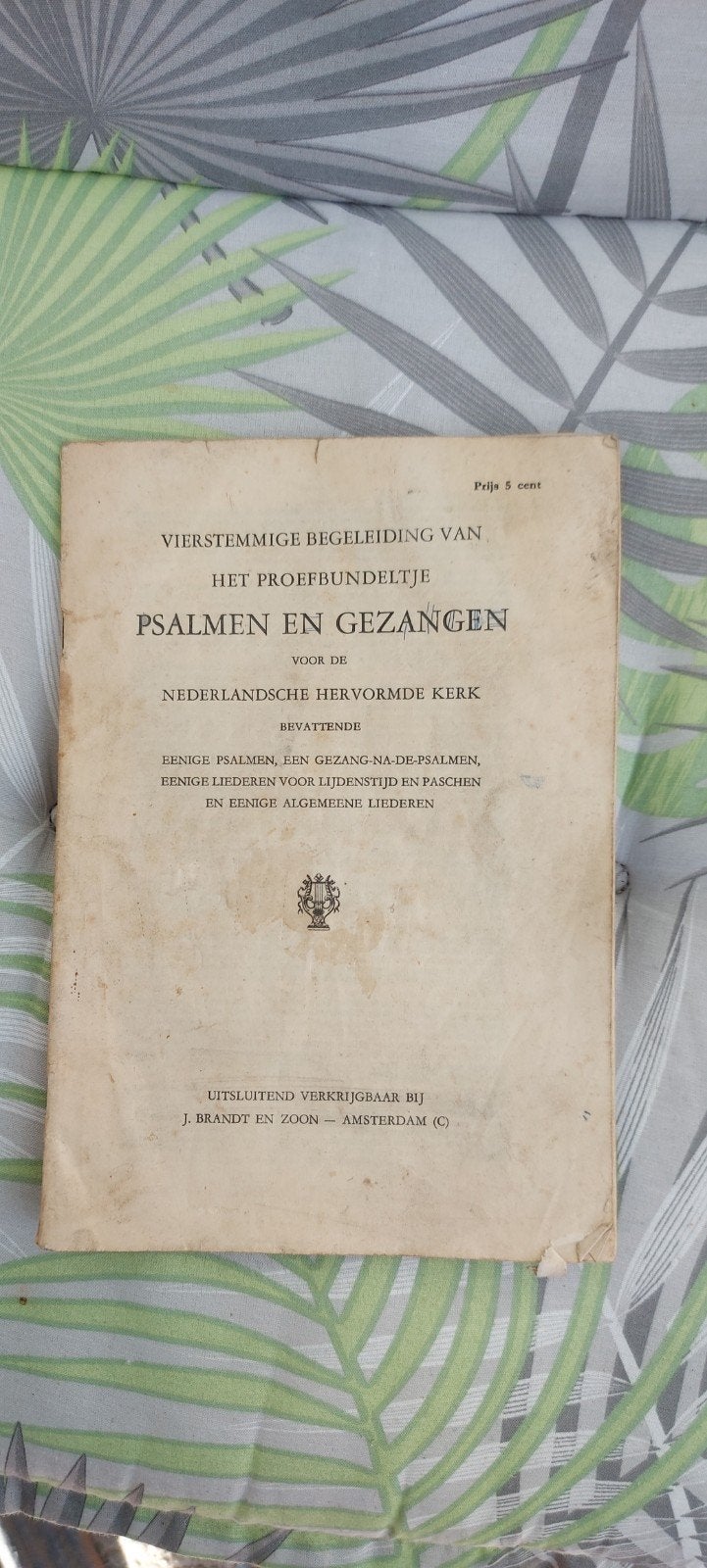 Vierstemmige begeleiding Psalmen en Gezangen (oud), Ophalen of Verzenden