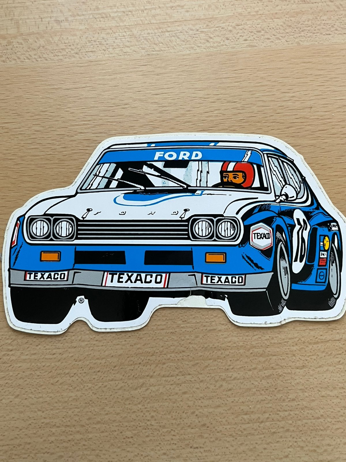 Retro sticker Ford Texaco, Verzamelen, Verzenden, Zo goed als nieuw