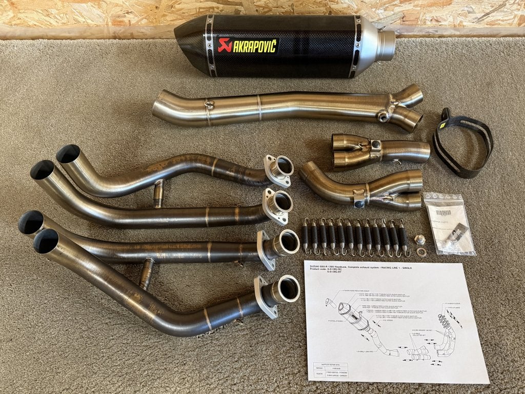 Akrapovic uitlaat systeem Suzuki GSX1300R Hayabusa 2008-2017, Motoren, Gebruikt, Ophalen of Verzenden, Media@akrapovic.com, Malo Hudo 8a, Ivančna Gorica, 1295, SI
