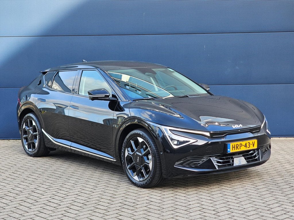 Kia EV6 84kWh 325pk Dual Motor AWD Plus Advanced | Stoelverw, Auto's, Kia, Automaat, Stof, Zwart, Origineel Nederlands