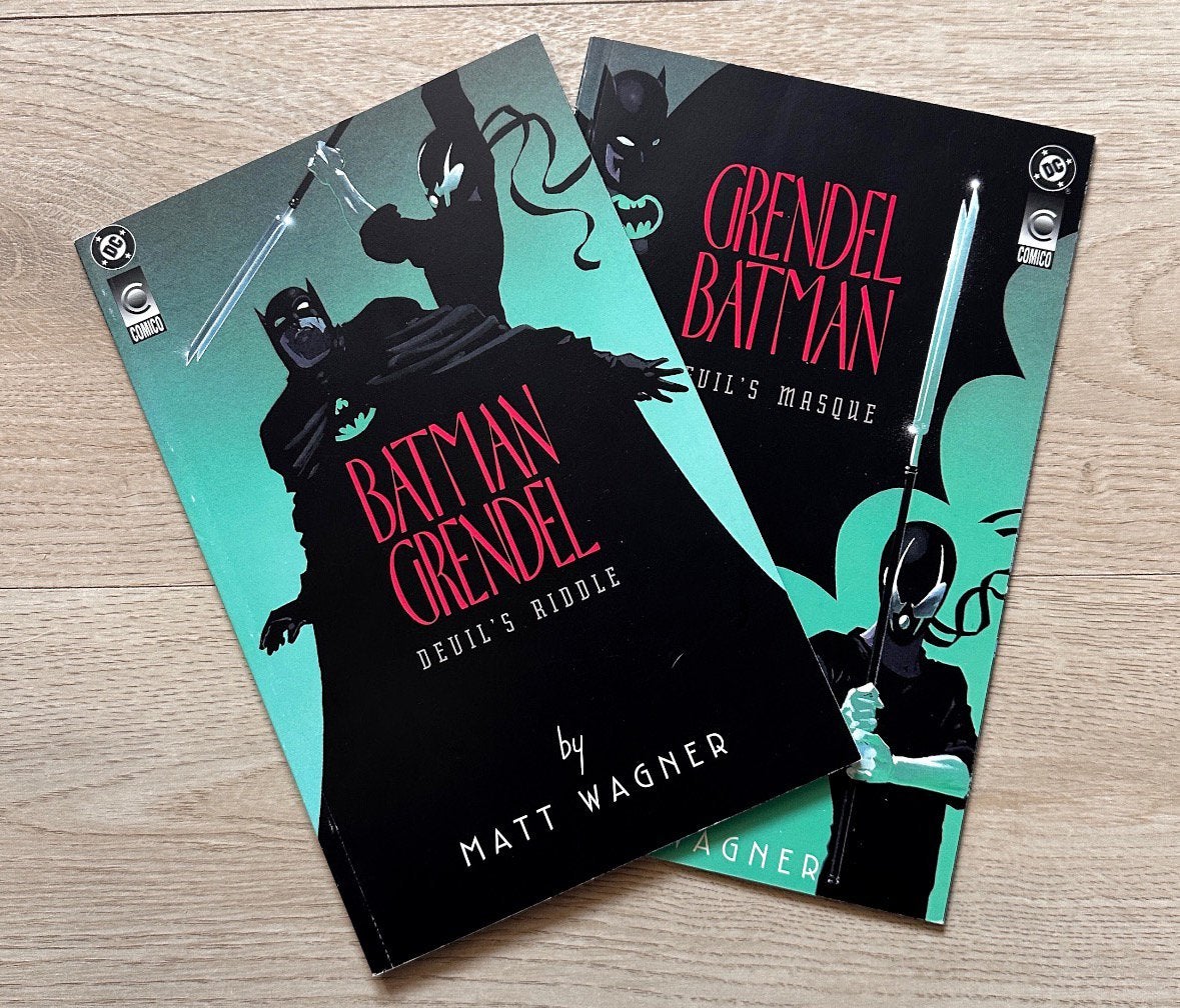 Batman/Grendel & Grendel/Batman Set 1993 SC 1st Printing, Amerika, Ophalen of Verzenden, Zo goed als nieuw, Meerdere comics