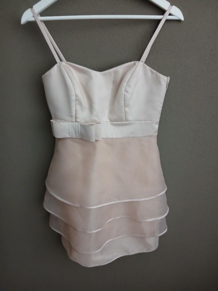 Luxe jurkje Addy Van Den Krommenacker Maatje 34, Zo goed als nieuw, Roze, Maat 34 (XS) of kleiner, Boven de knie