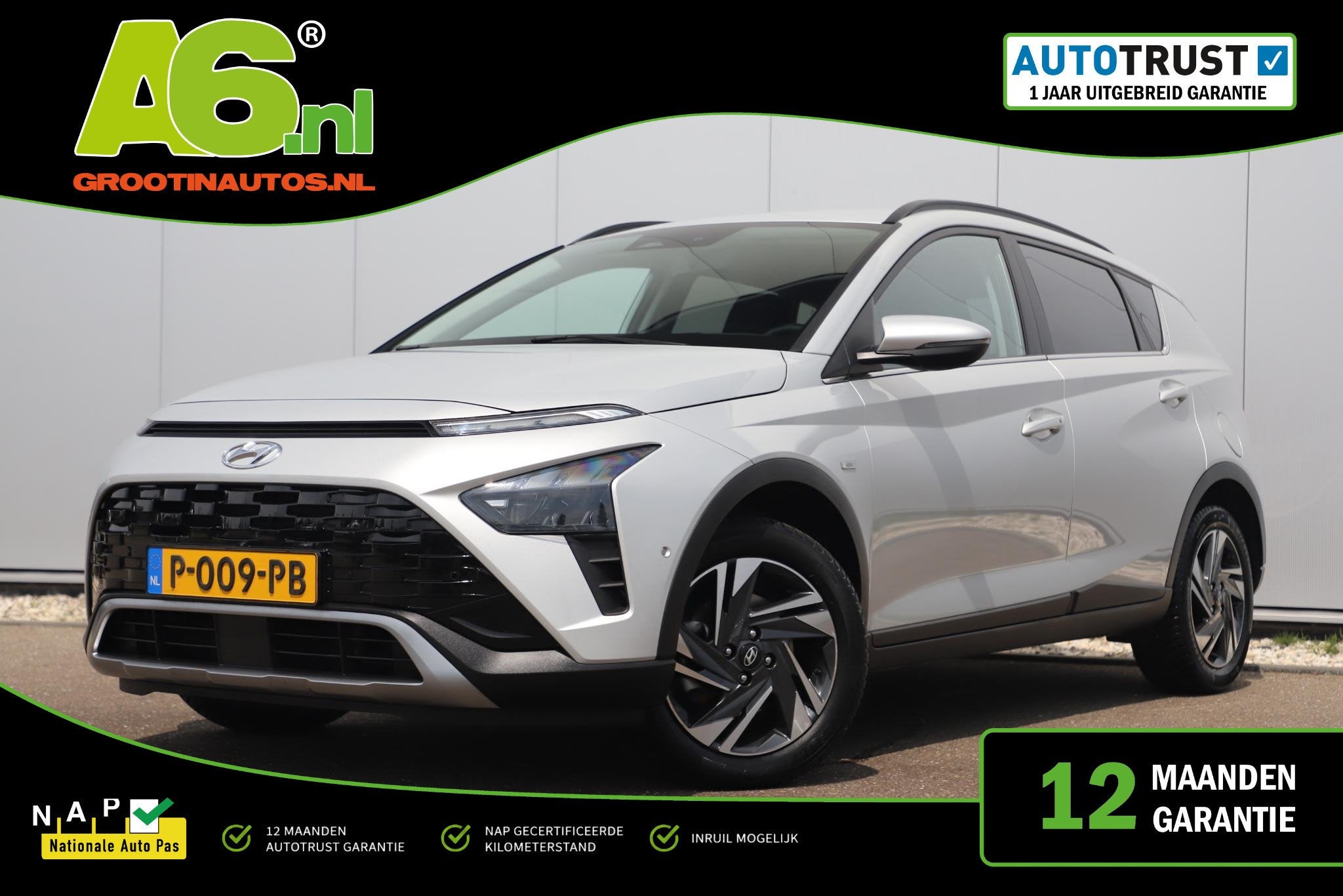 Hyundai Bayon 1.0 T-GDI Premium Navigatie Achteruitrijcamera, Voorwielaandrijving, Gebruikt, Origineel Nederlands, Bedrijf
