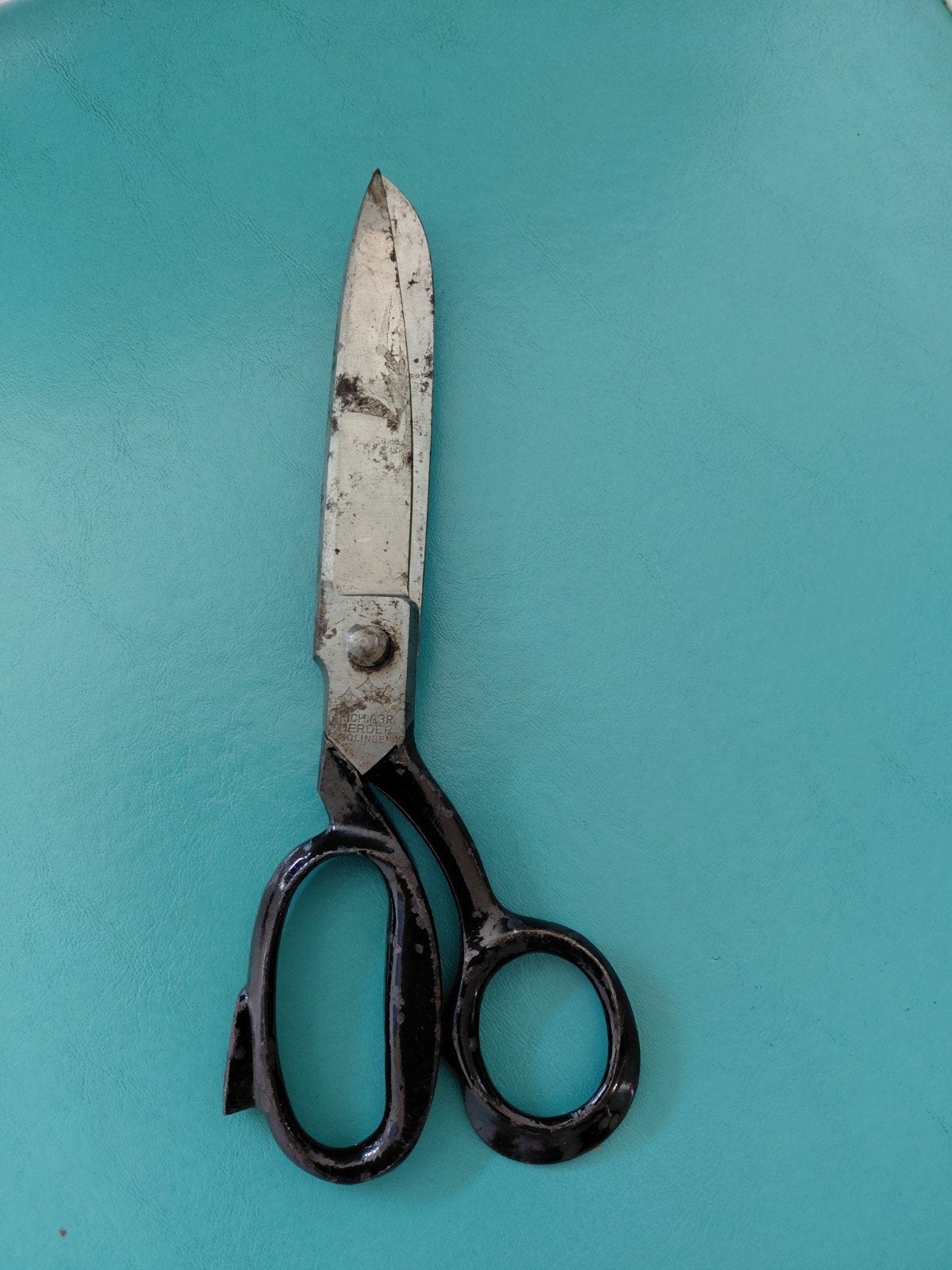 vintage oude kleermakersschaar richard abr herder solingen, Ophalen of Verzenden