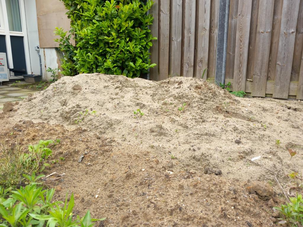 Gele zand, gratis, Tuin en Terras, Zand, Ophalen, Gebruikt, Ophoogzand