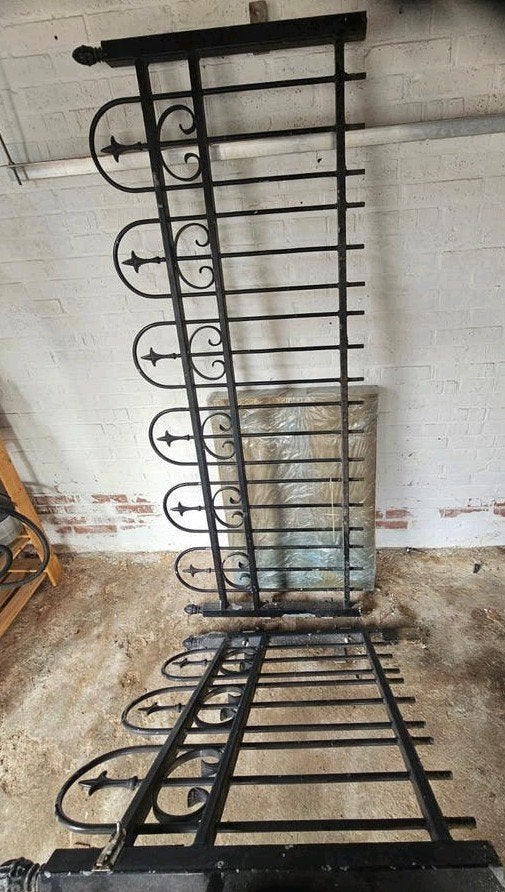 Tuinhek poort 181x70 en 92x70 cm, Tuin en Terras, Tuinhekken en Hekwerk, Met poort, Gebruikt, Ophalen of Verzenden, Tuinhek
