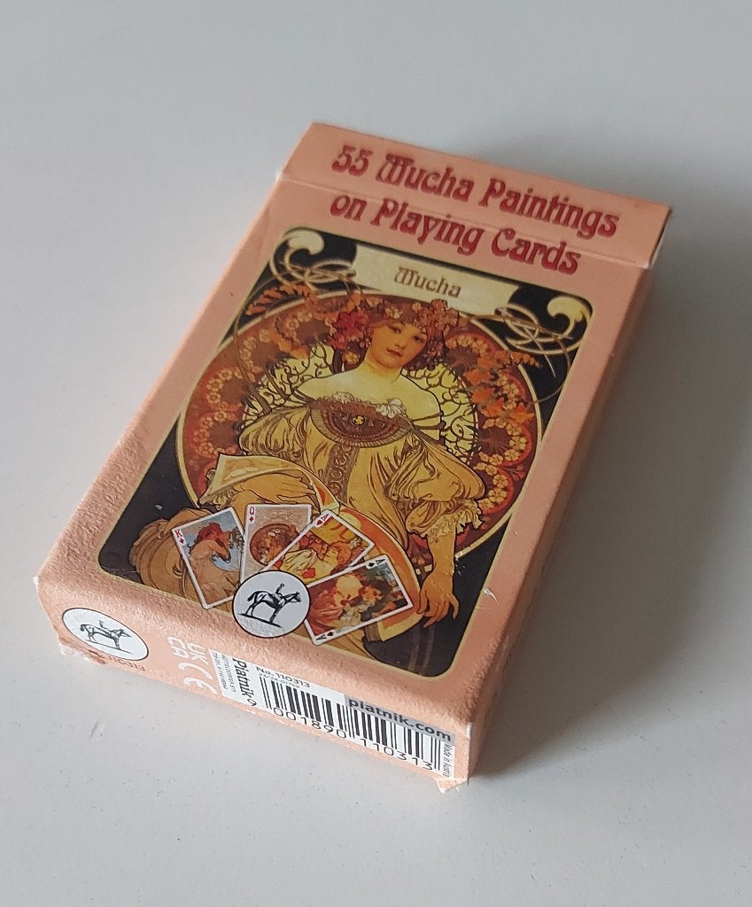 Mucha schilderijen speelkaarten / jokers, Ophalen of Verzenden, Zo goed als nieuw, Speelkaart(en)