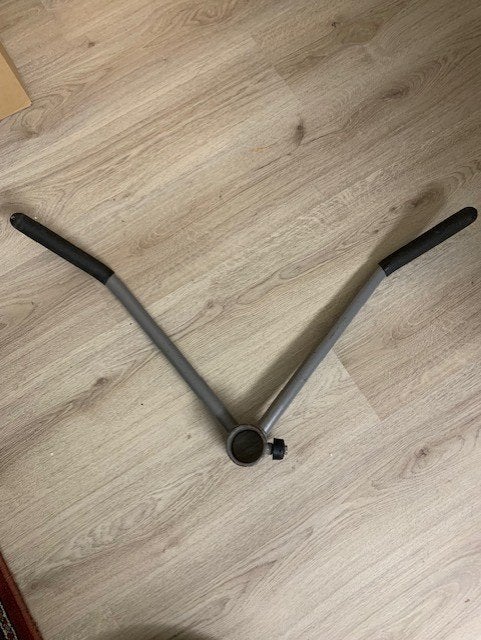 Landmine Handles 50 mm Wide Row Handle T bar, Ophalen, Gebruikt, Benen, Halterstangen