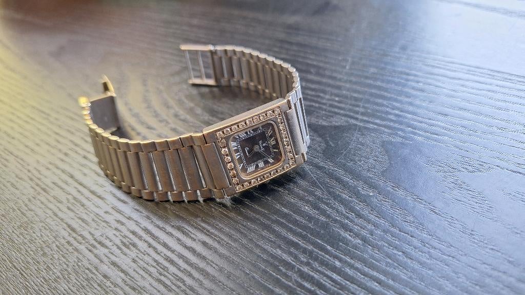 Gouden dames horloge met diamant, Sieraden, Tassen en Uiterlijk, Horloges | Dames, Gebruikt, Polshorloge, Goud, Goud