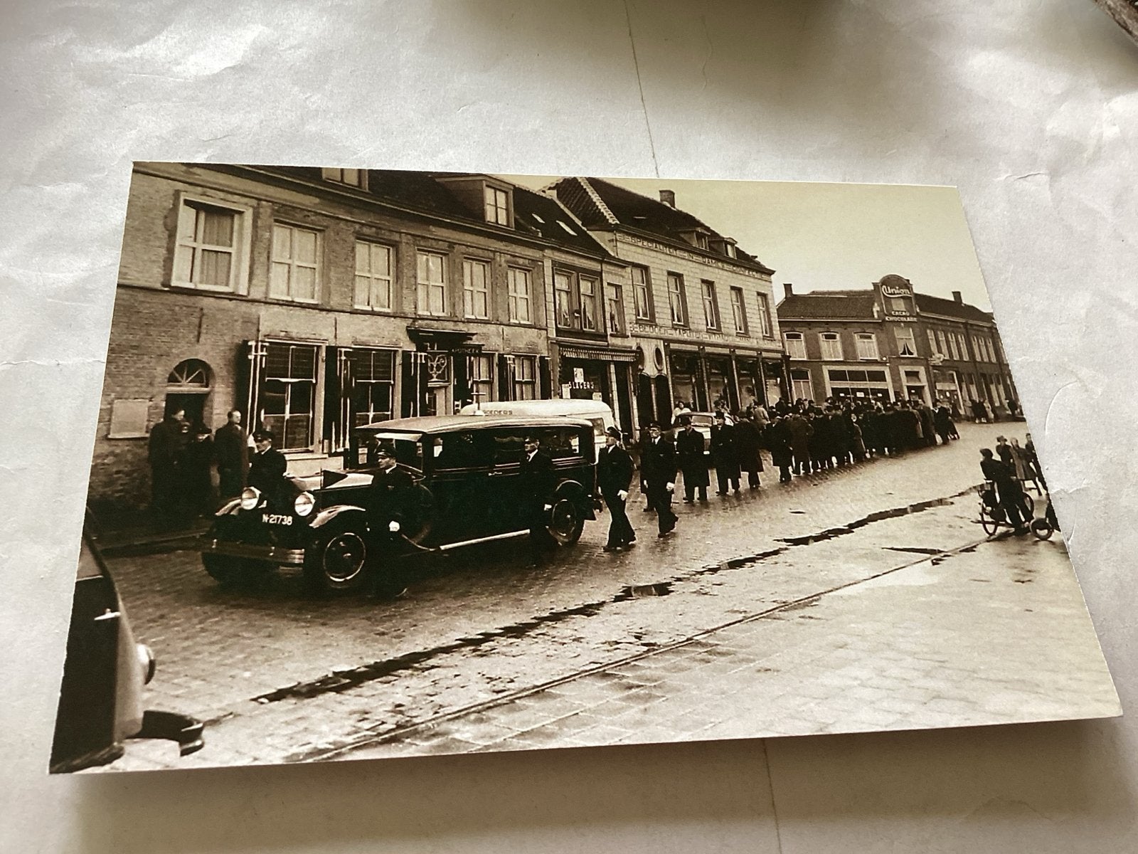 Zeldzame uitvaartfoto's Johannes Maria Peters 1953, Gebruikt, Foto, Ophalen of Verzenden, 1940 tot 1960