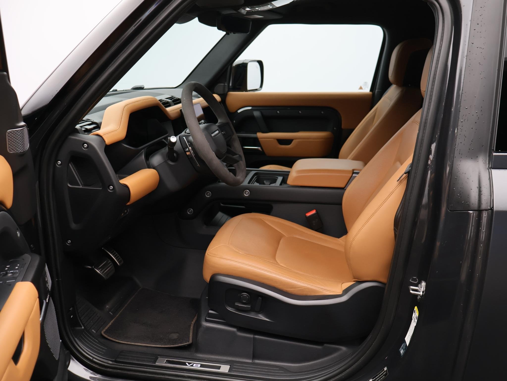 Land Rover Defender Hard Top 5.0 P525 90 V8 Grijs kenteken e, Auto's, Land Rover, Automaat, 2291 kg, Zwart, Origineel Nederlands