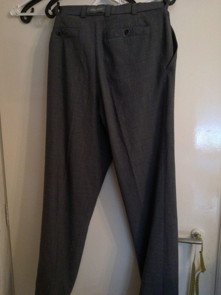 als nieuw Gevoerde MEYER pantalon Broek grijs 48, Verzenden, Zo goed als nieuw, Maat 48/50 (M), Grijs