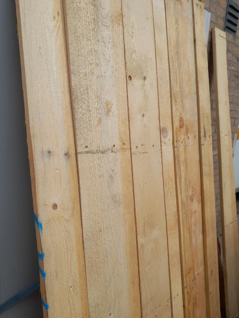 Ruw vuren planken verschillende breedtes x 205 cm lang., Ophalen, Minder dan 25 mm, Minder dan 200 cm, Plank