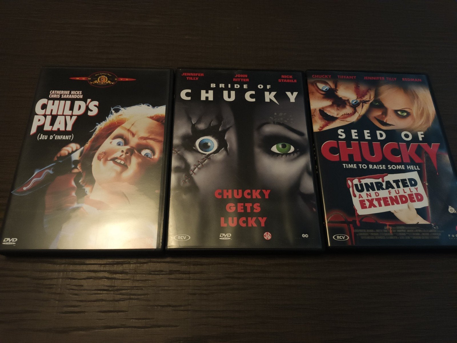 3-dvds Child's Play, Cd's en Dvd's, Dvd's | Horror, Vanaf 16 jaar, Ophalen of Verzenden, Zo goed als nieuw, Overige genres