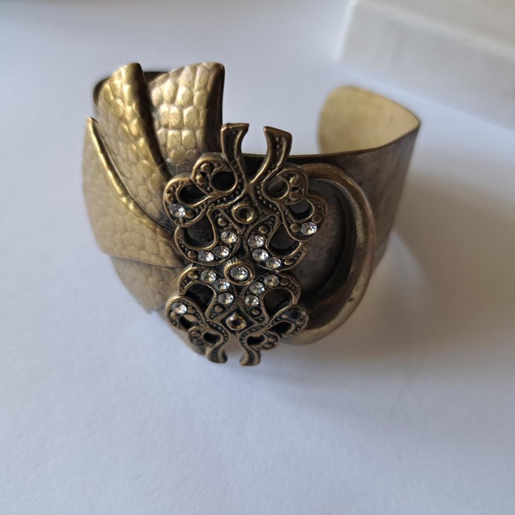 Oude vintage armband, Verzenden, Gebruikt, Zilver, Overige materialen