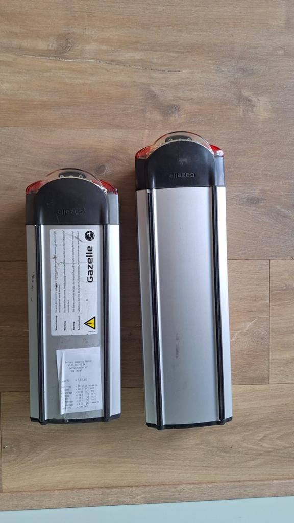 Gazelle Innergy Accu's - 1 defect, 1 lage actieradius, Fietsen en Brommers, Fietsaccessoires | Fietsaccu's, Ophalen of Verzenden