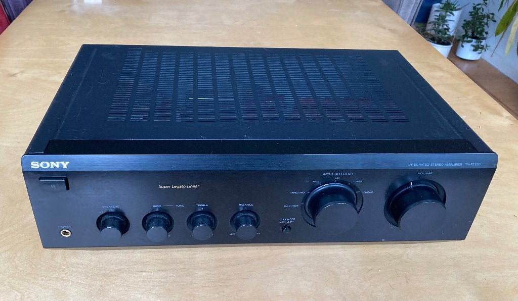 Sony TA-FE230 Versterker met Mission Luidsprekers, Ophalen, Gebruikt, Sony, Minder dan 60 watt
