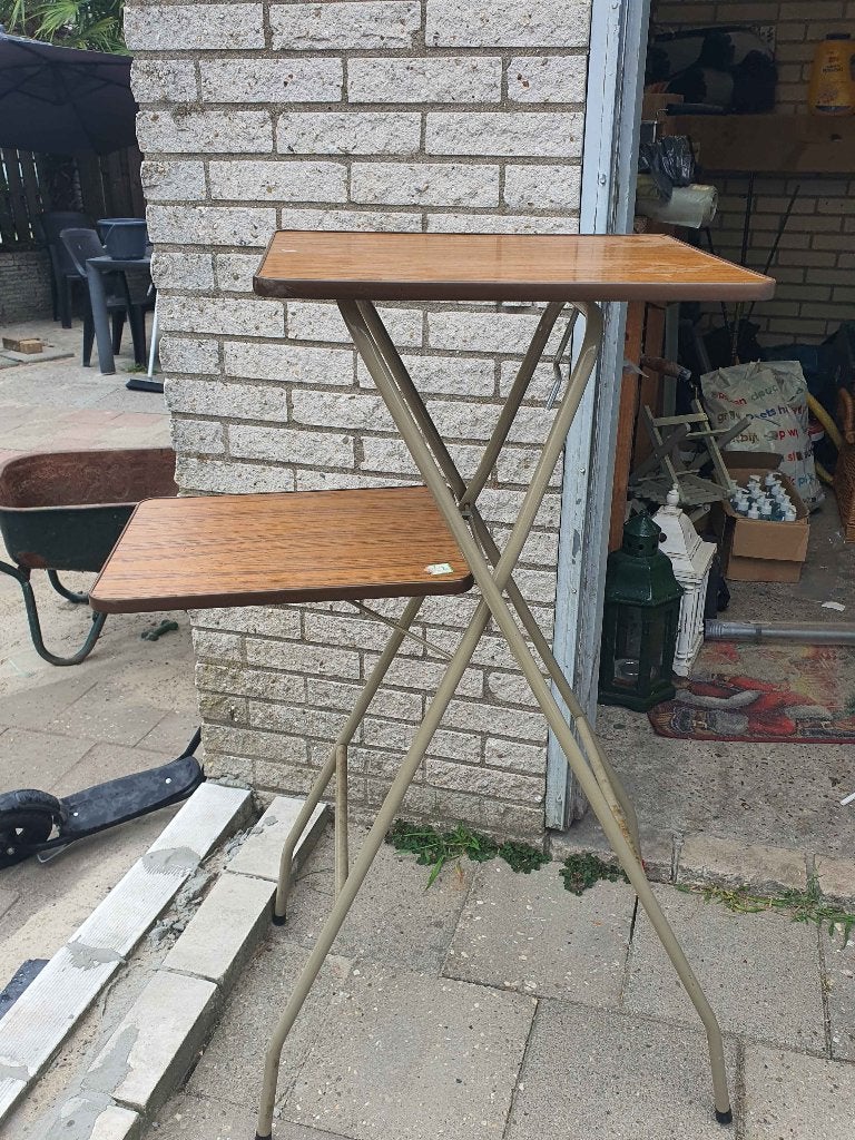 Vintage Projectortafel, Ophalen, Minder dan 55 cm, Gebruikt, Metaal of Aluminium