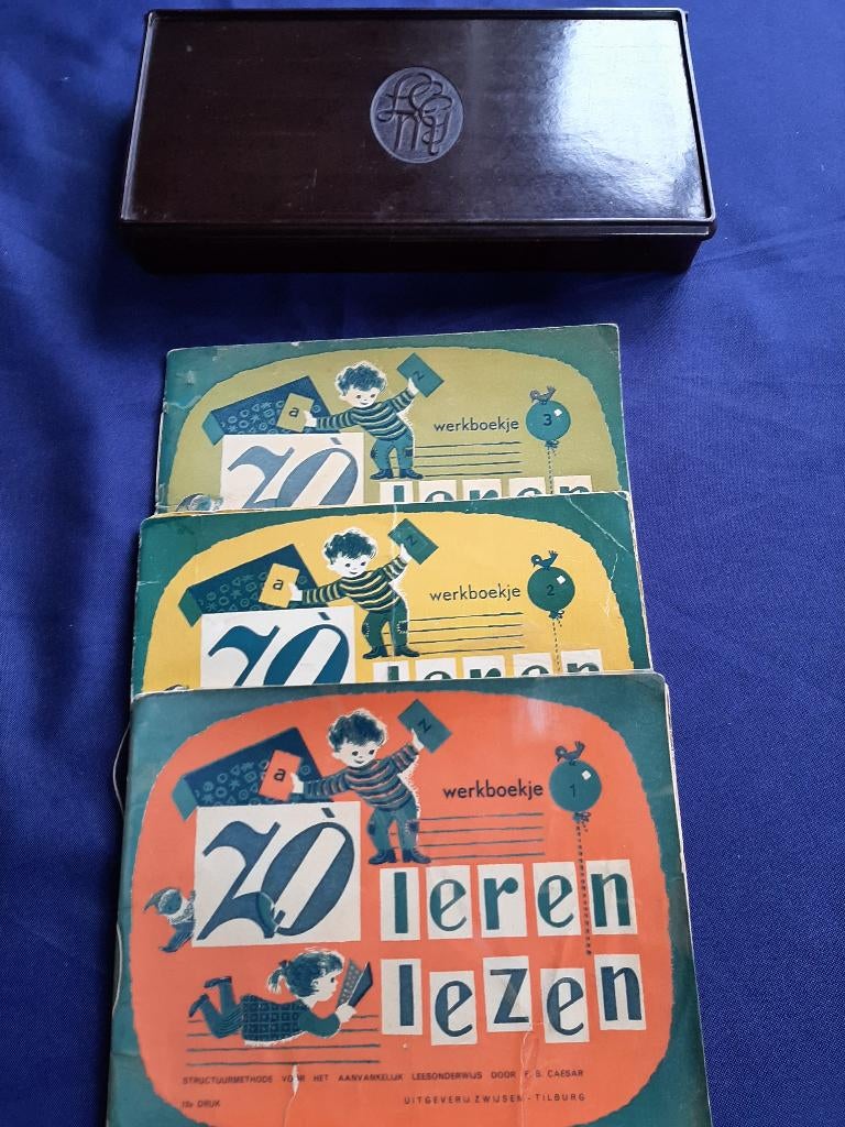 Vintage Letterdoos bruin bakeliet jaren 30-50 van  Malmberg, Ophalen of Verzenden