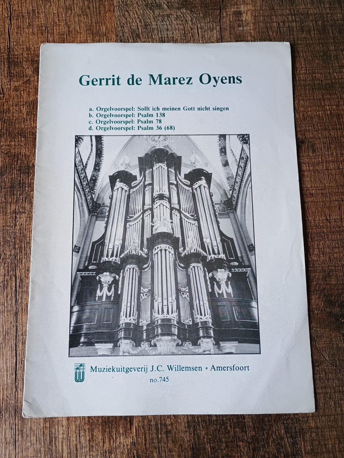 Orgel voorspelen - Gerrit de Marez Oyens, Ophalen of Verzenden, Gebruikt, Religie en Gospel, Orgel