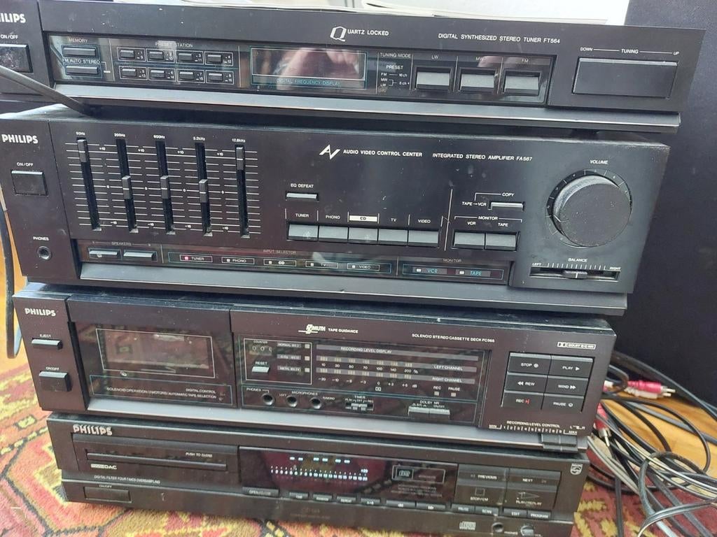 Versterker , cd speler , philips-speakers zijn getest,, Ophalen, Speakers, Philips