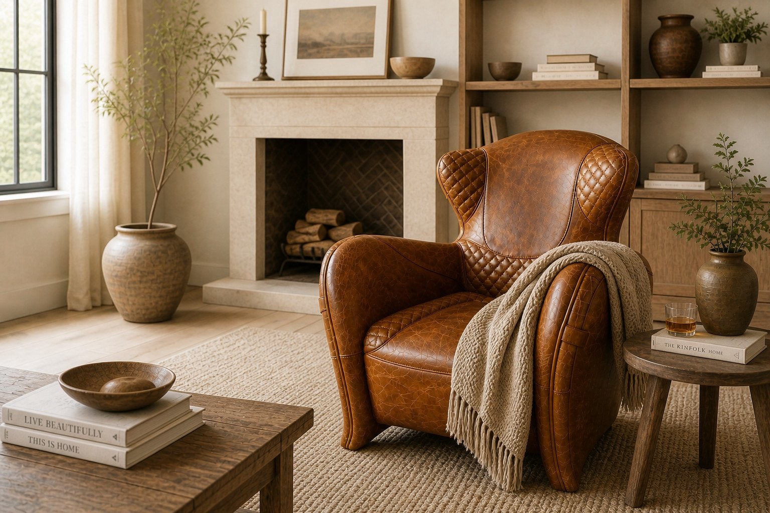 SADDLE CHAIR / ZADEL FAUTEUIL VINTAGE COGNAC LEER EYECATCHER, Ophalen of Verzenden, Nieuw, 75 tot 100 cm, Leer
