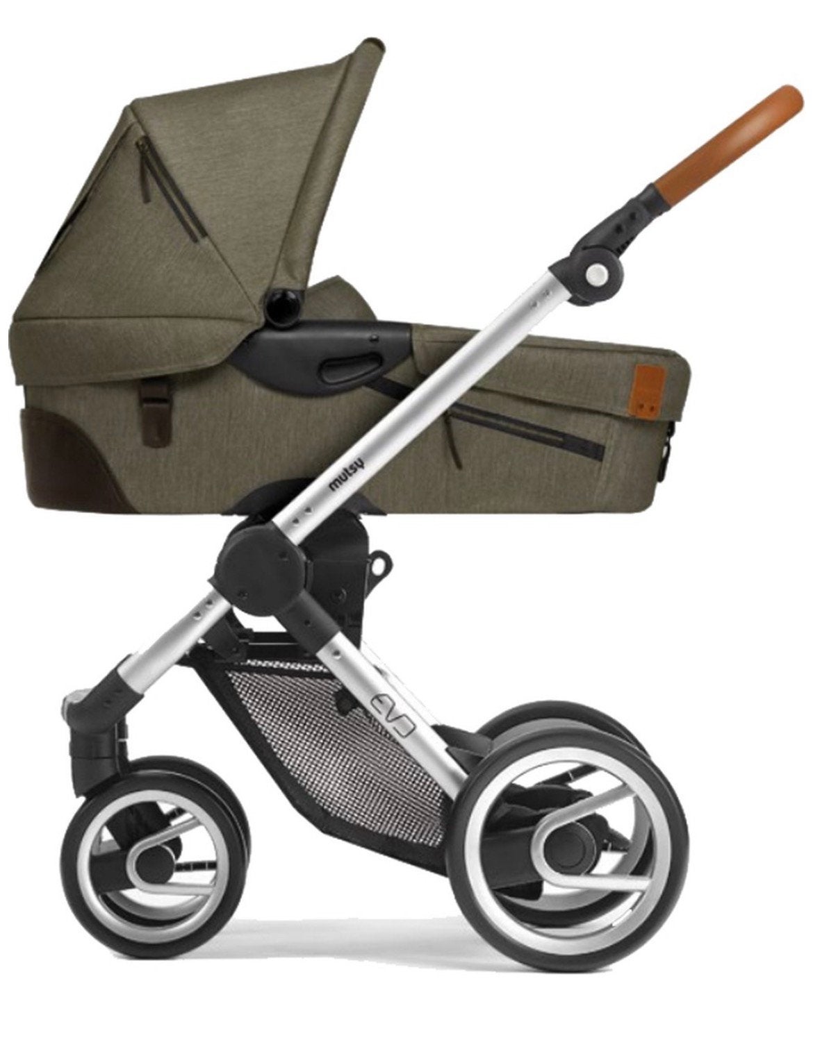Mutsy Evo olive green en Maxi-Cosi complete set!, Kinderen en Baby's, Kinderwagens en Combinaties, Ophalen, Zo goed als nieuw