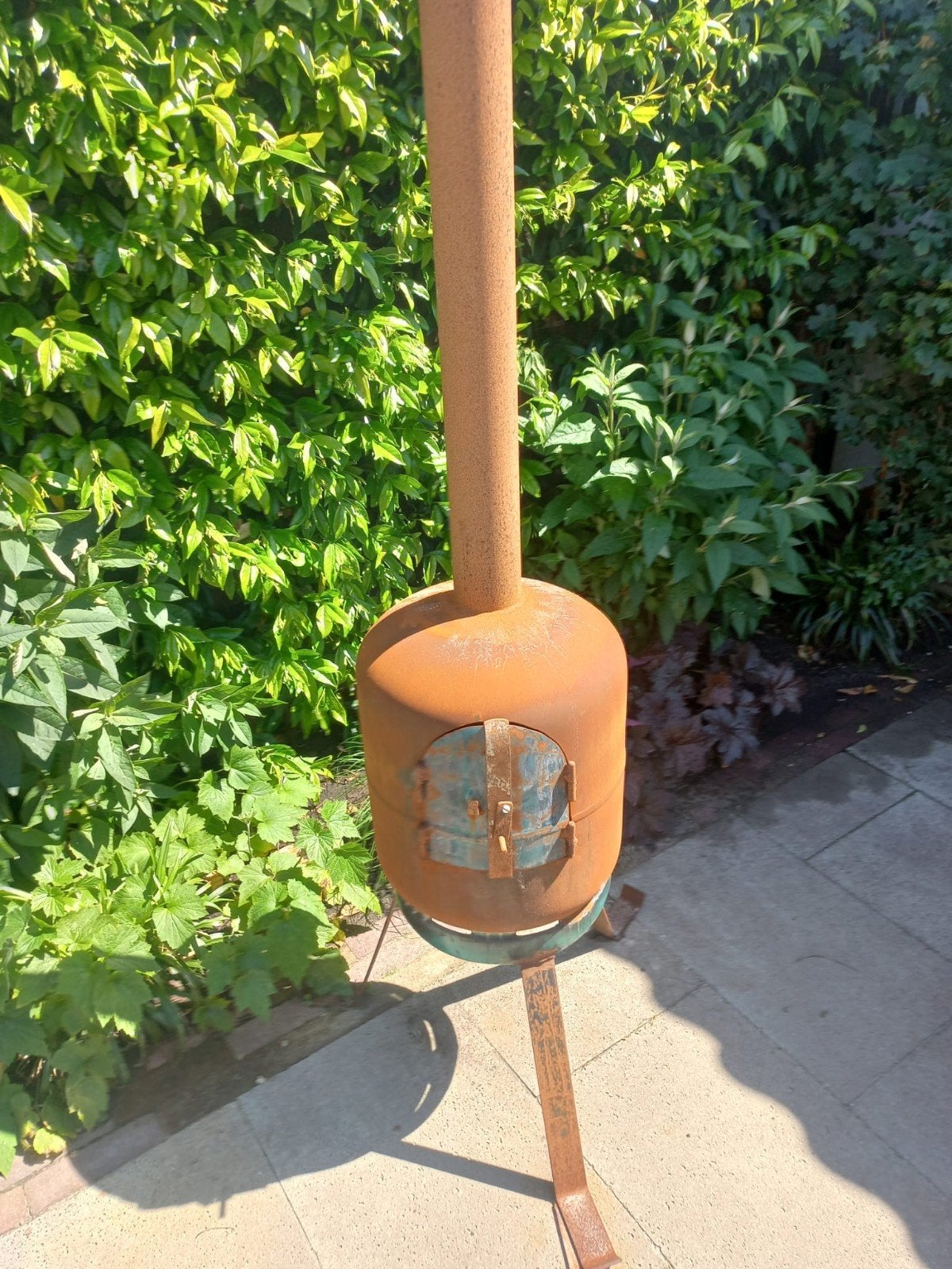 Potkachel met deurtje, 2 meter hoog, incl. zwarte verf, Ophalen, Gebruikt, Vuurton