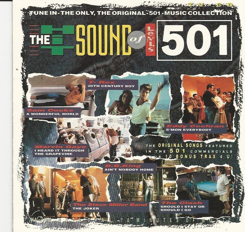 The hit sound of Levi's 501 = 22 tracks = 2x 0,99, Cd's en Dvd's, Ophalen of Verzenden, Zo goed als nieuw, Pop