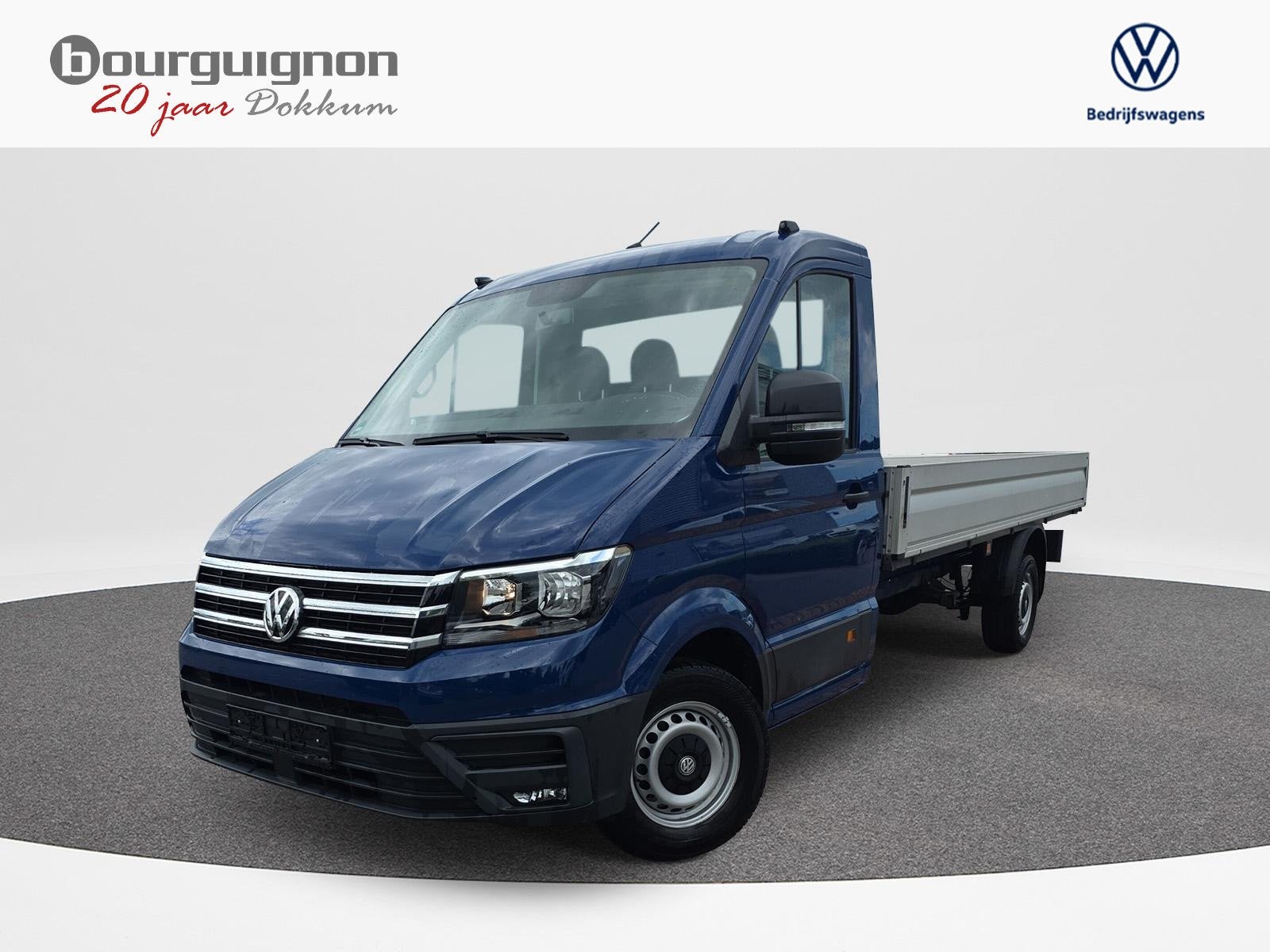 Volkswagen Crafter 35 2.0 TDI L4 Pick Up | 140Pk | DAB | Bij, Auto's, Stof, Gebruikt, 4 cilinders, Blauw