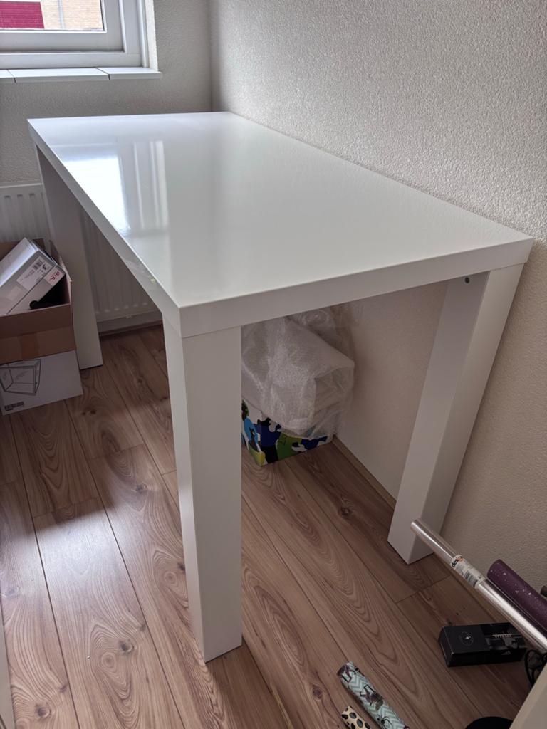 Ikea Toresund, witte rechthoekige tafel - Zo goed als nieuw, Huis en Inrichting, Tafels | Eettafels, Ophalen, Overige materialen