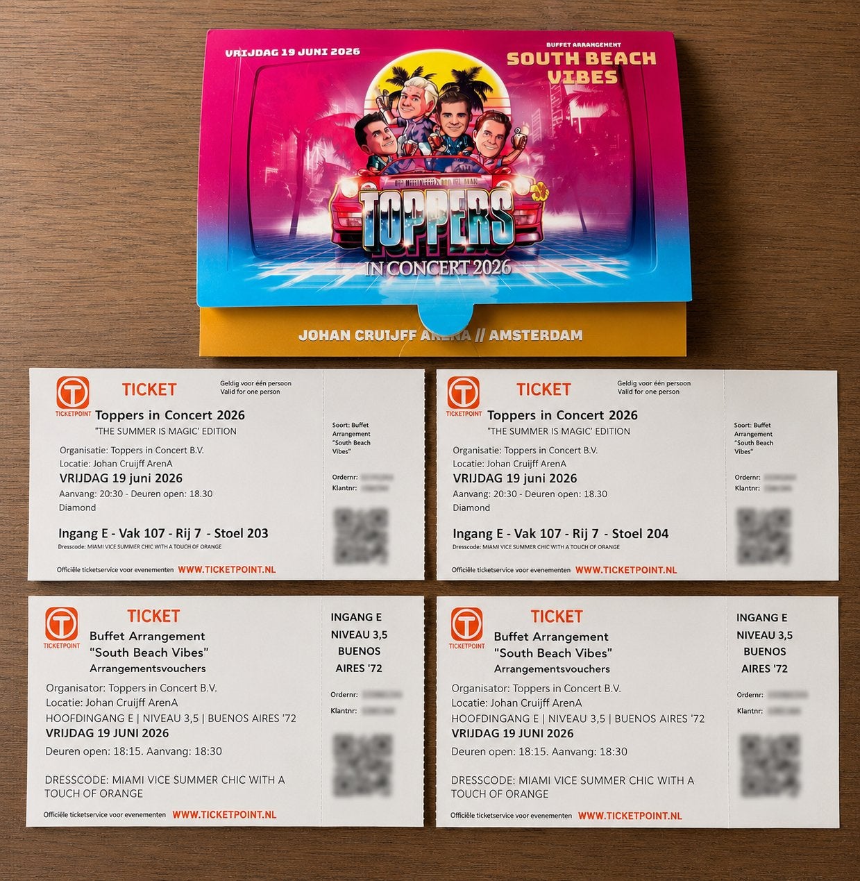 2  VIP Toppers in Concert 2026 incl Buffet, Twee personen