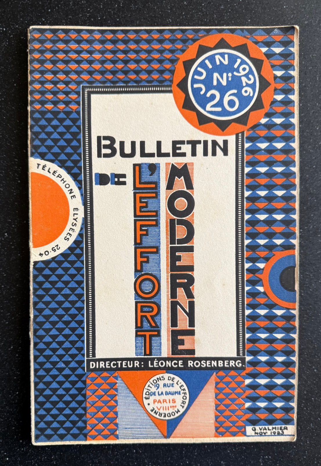 Bulletin De L’effort Moderne., Ophalen of Verzenden, Gelezen, Overige onderwerpen