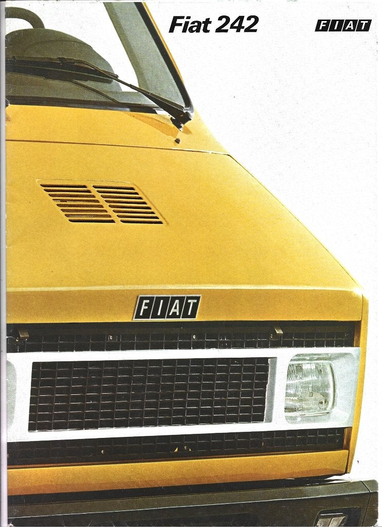 Fiat 242 folder (fi18) bestelwagen, Ophalen of Verzenden, Zo goed als nieuw, Overige merken