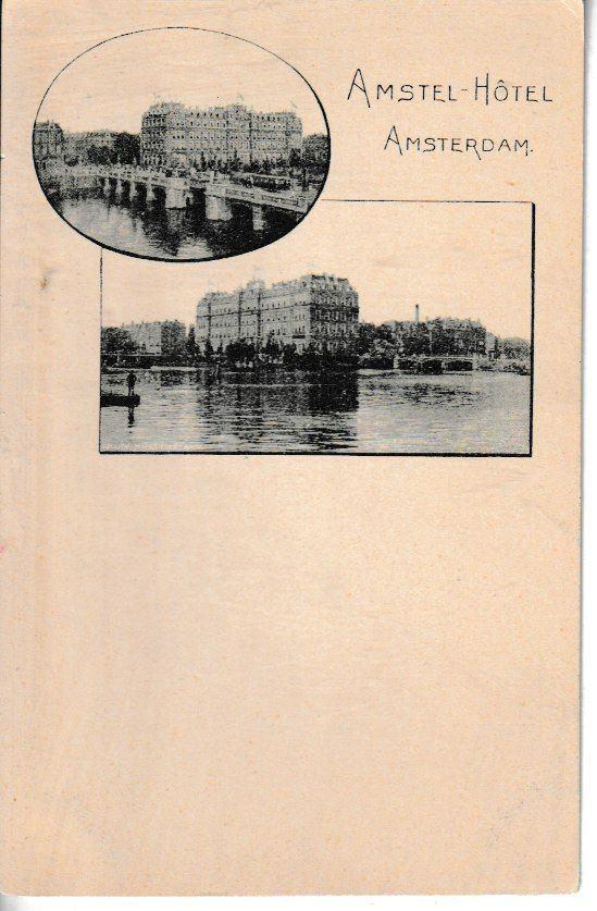 AMSTERDAM - AMSTEL HÔTEL, Verzamelen, Ansichtkaarten | Nederland, Ongelopen, Noord-Holland, 1920 tot 1940, Ophalen of Verzenden