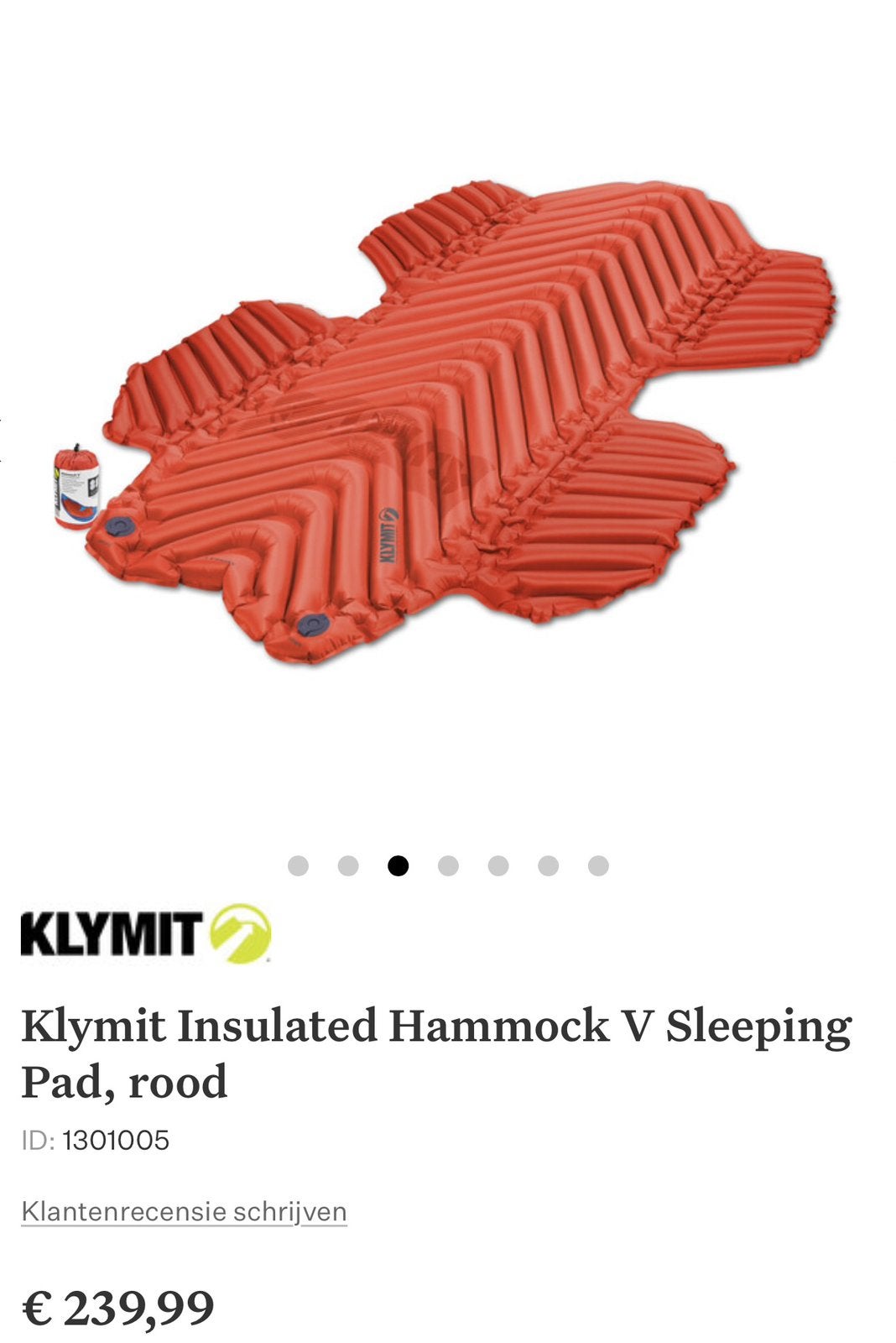 Klymit slaapmat, Caravans en Kamperen, Ophalen of Verzenden, Nieuw