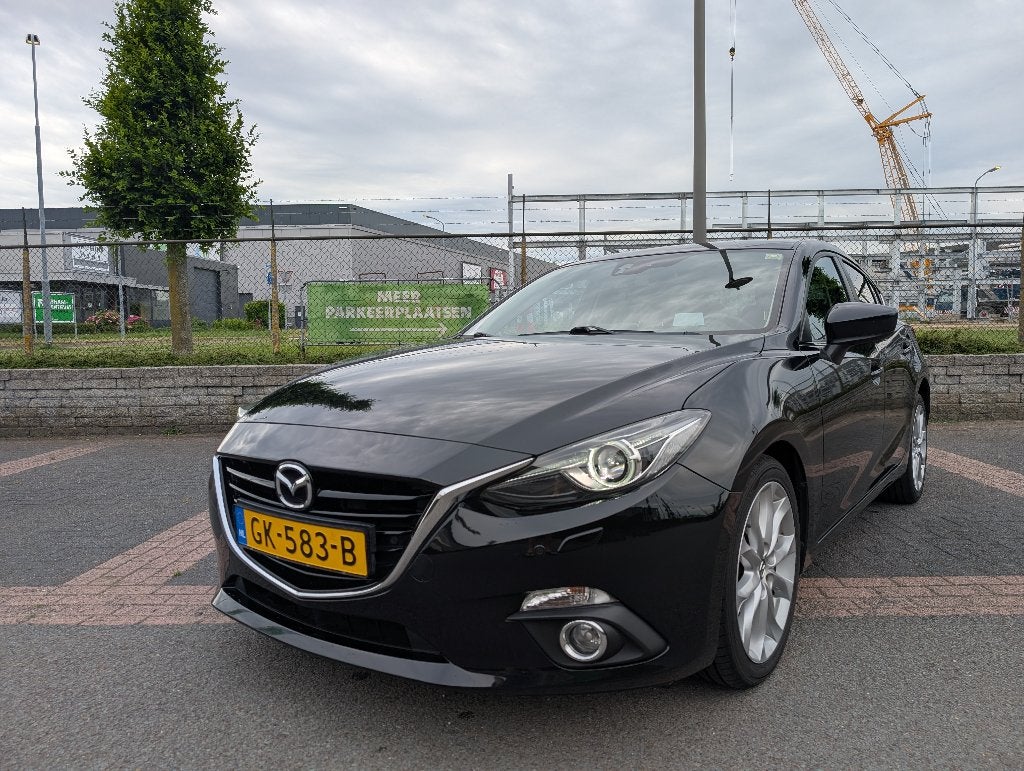 Mazda 3 120pk 2.0 GT-M | Vol opties | Nette staat, Auto's, Mazda, Voorwielaandrijving, 1998 cc, Stof, Zwart