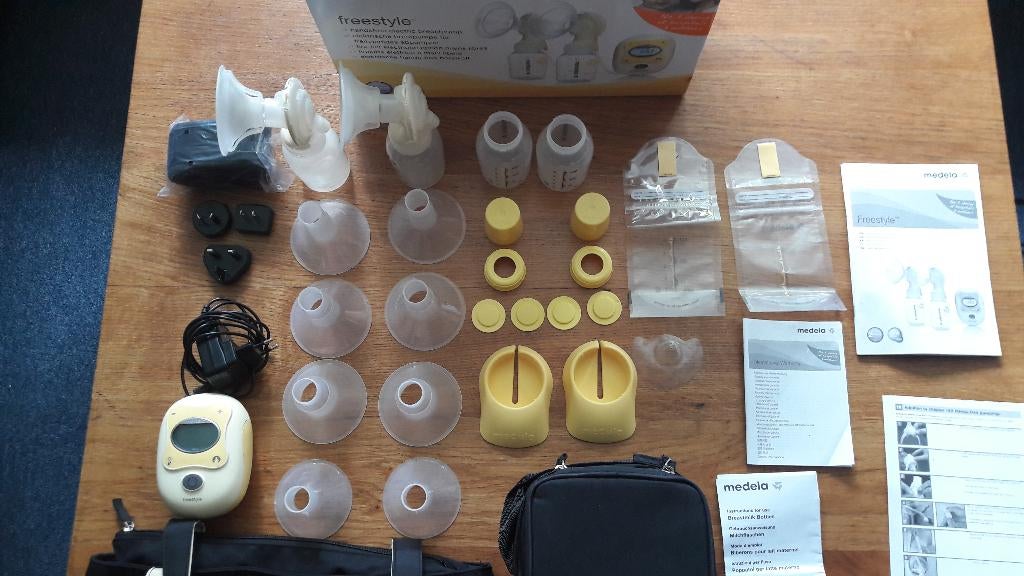 Medela freestyle borstkolf set, Kinderen en Baby's, Babyvoeding en Toebehoren, Gebruikt, Borstkolf, Ophalen of Verzenden