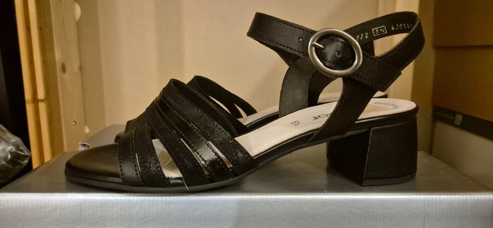 Gabor sandalen maat 38,5, Verzenden, Zwart, Gabor, Nieuw