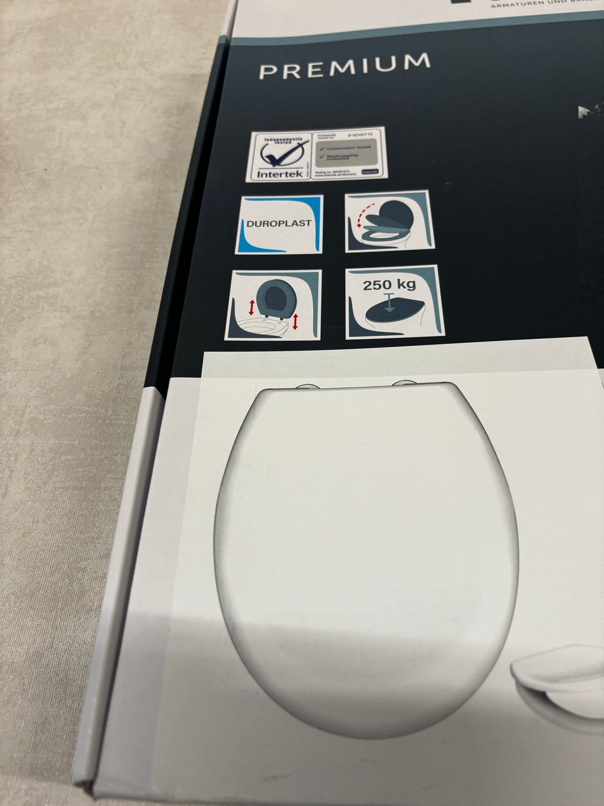 Schütte Premium Duroplast Toiletzitting met Softclose, Ophalen of Verzenden, Nieuw, Toilet