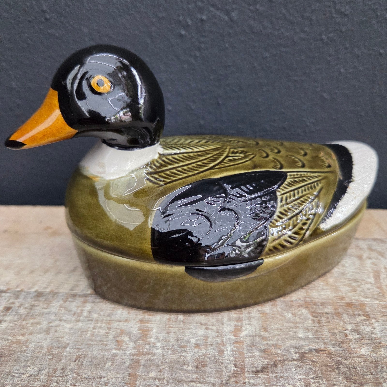 vintage aardewerk terrine van Michel Caugant, Ophalen of Verzenden