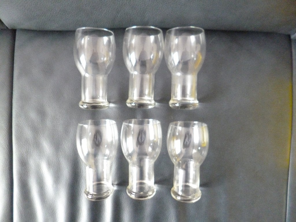 6 NIEUWE bierglazen samen €2,50, Ophalen of Verzenden, Nieuw, Bierglas