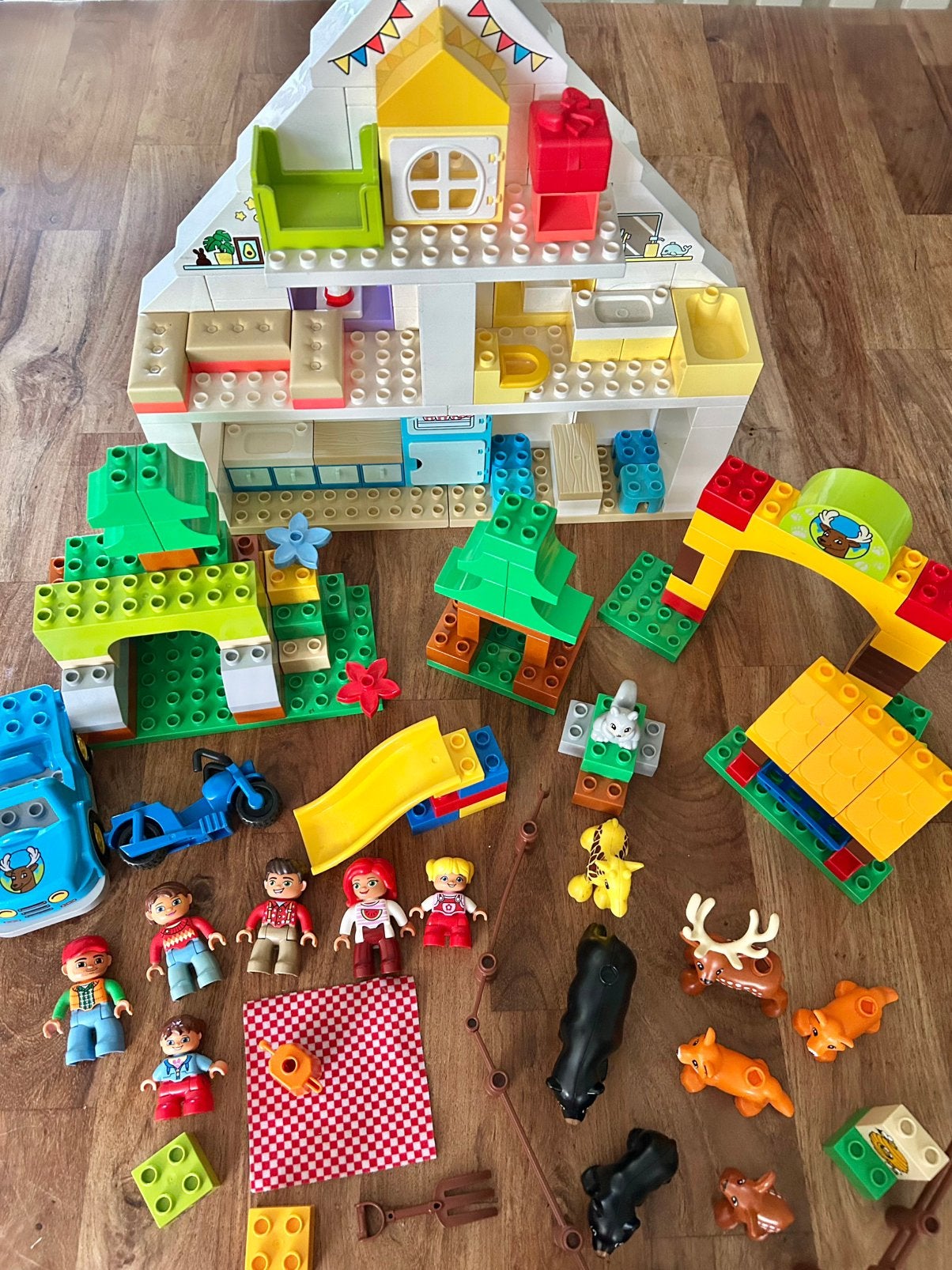 Lego duplo 10584 10929 modulair huis, dieren, grote bos en, Ophalen of Verzenden, Gebruikt