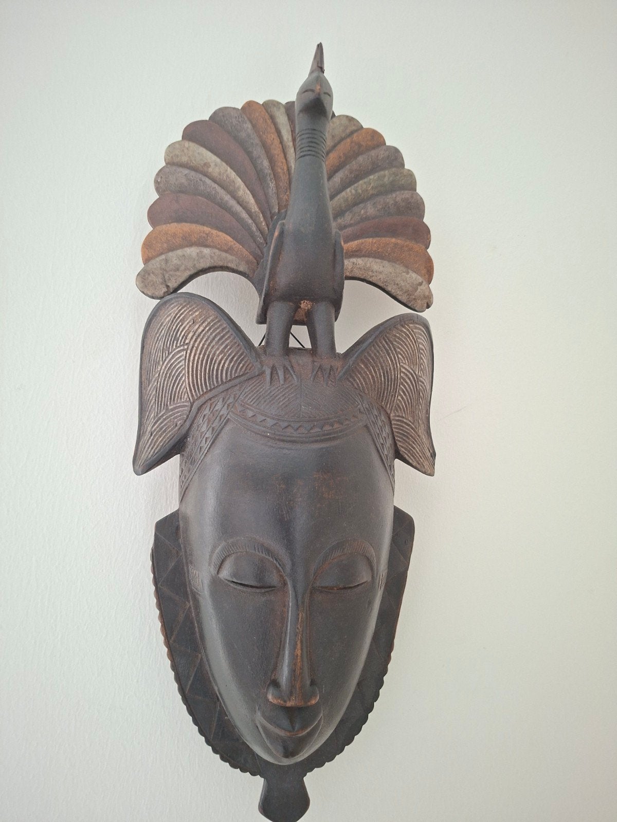 Begrafenis masker van hout -YAOURE- West Africa, Ophalen of Verzenden