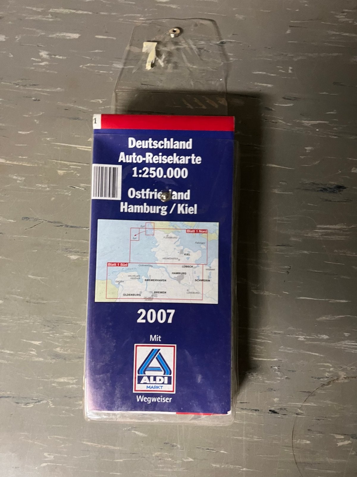 Duitsland Auto-Reisekarte 2007 - Ostfriesland, Hamburg, Kiel, Gelezen, 2000 tot heden, Ophalen of Verzenden, Landkaart