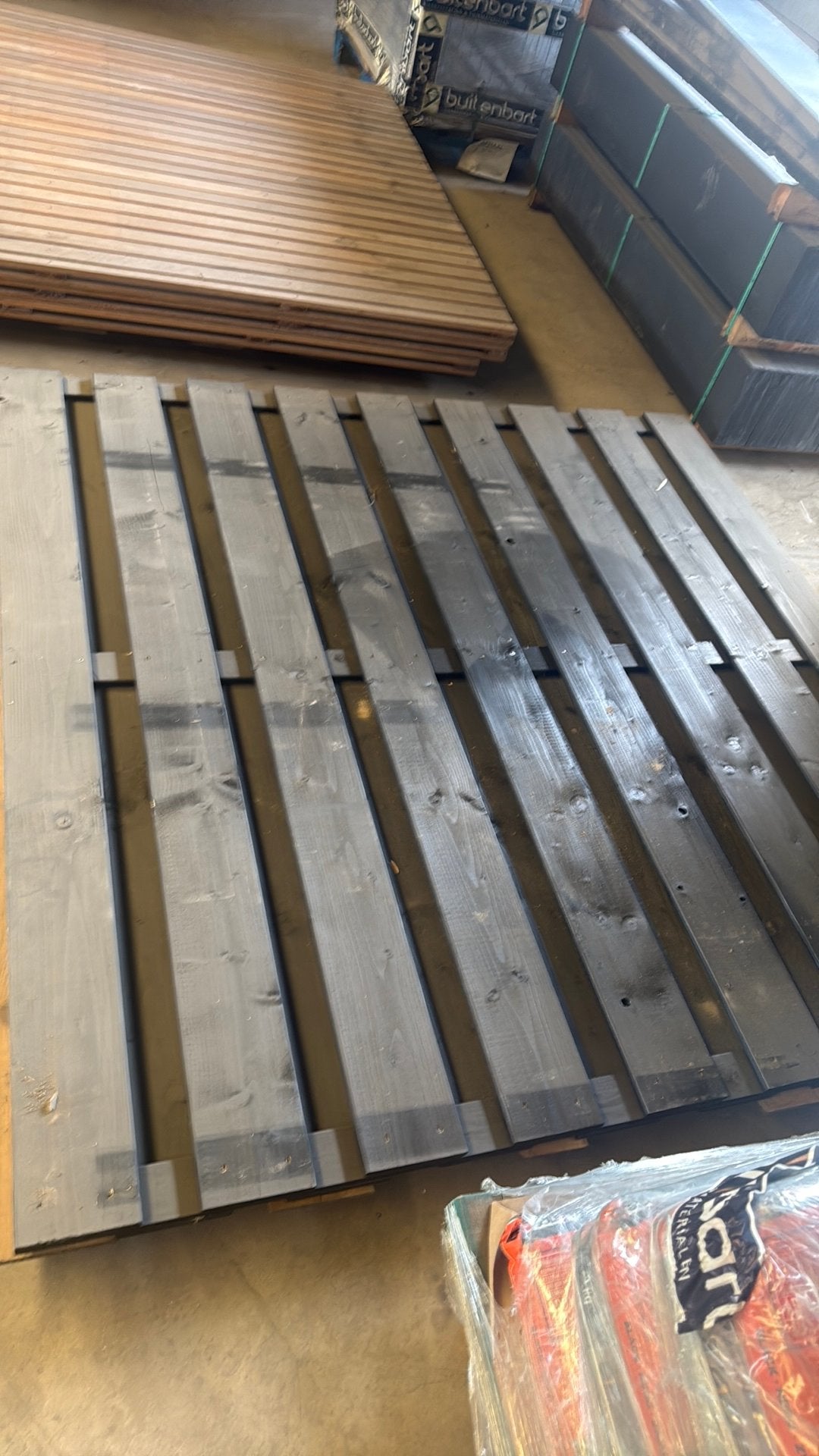 Tuinscherm 1x zwart, Ophalen, Zo goed als nieuw, Hout, 150 tot 200 cm