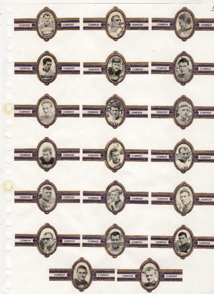 Stompkop NF  Wielrenners   donkerblauw, Verzamelen, Verzenden, Zo goed als nieuw, Sigarenbandjes
